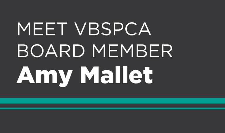 Amy Mallet | In Service to the VBSPCA for 2 Years